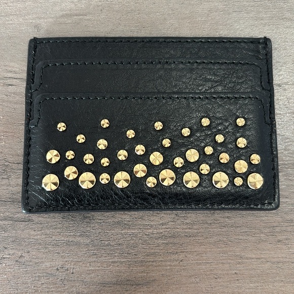 Alexander McQueen card holder with skull and studs - Picture 3 of 5